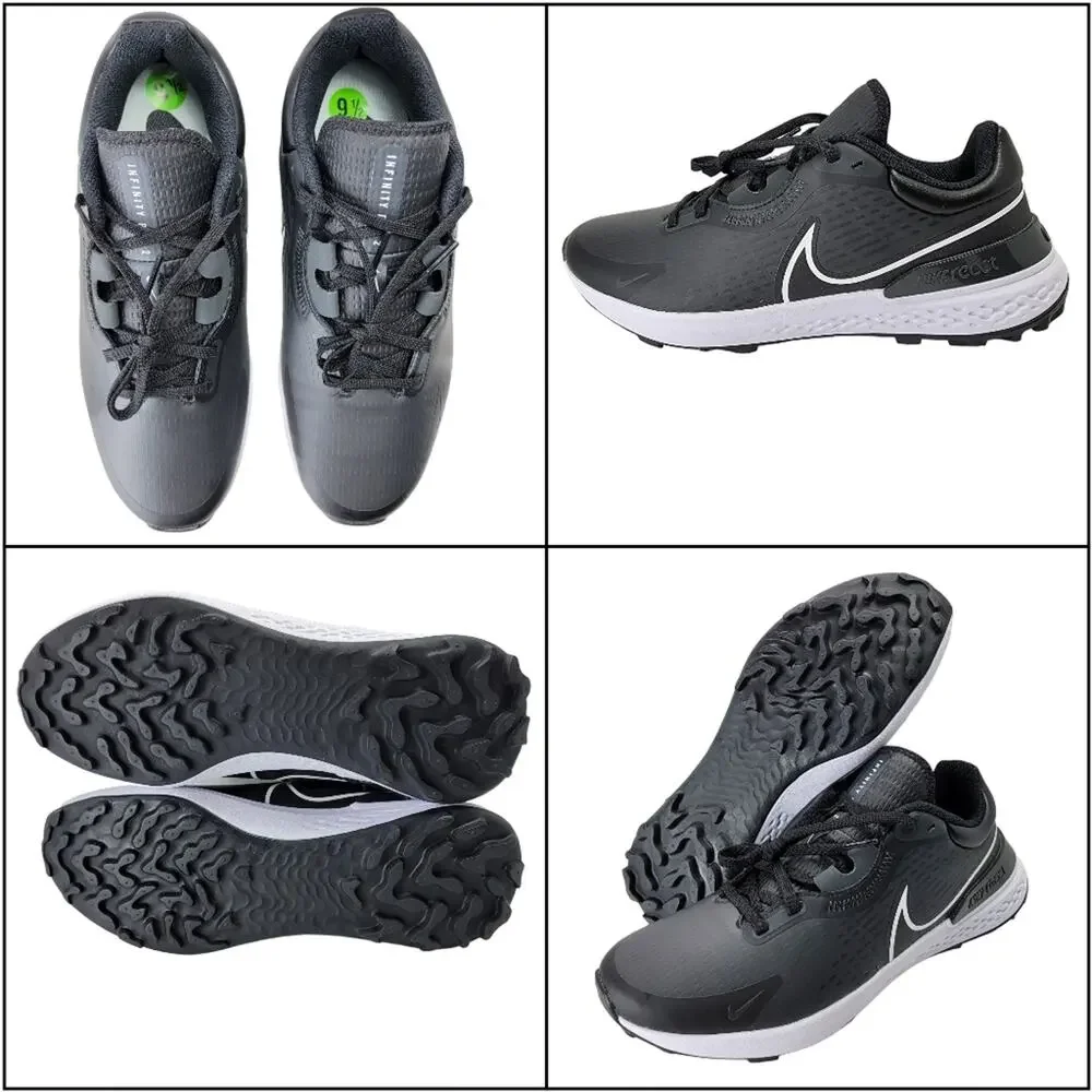 MSRP $110, Nike Men's Infinity Pro 2 Golf Shoes, size 9.5, Black/White. From t